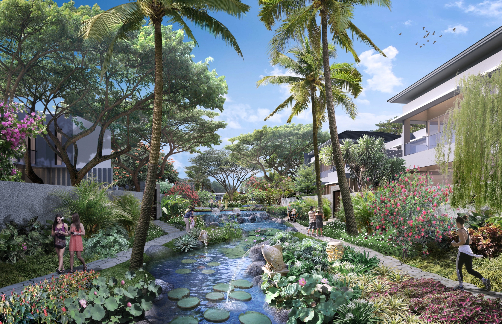 Koi Pond & River
